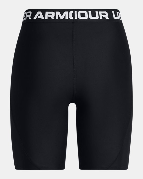 Women's HeatGear® Bike Shorts, Black, pdpMainDesktop image number 5